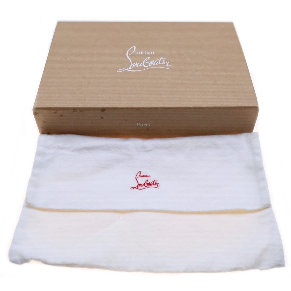 CHRISTIAN LOUBOUTIN(クリスチャンルブタン) パネトーネ フルスタッズ ラウンドジップ レザー ロングウォレット 長財布 ピンク 1165065