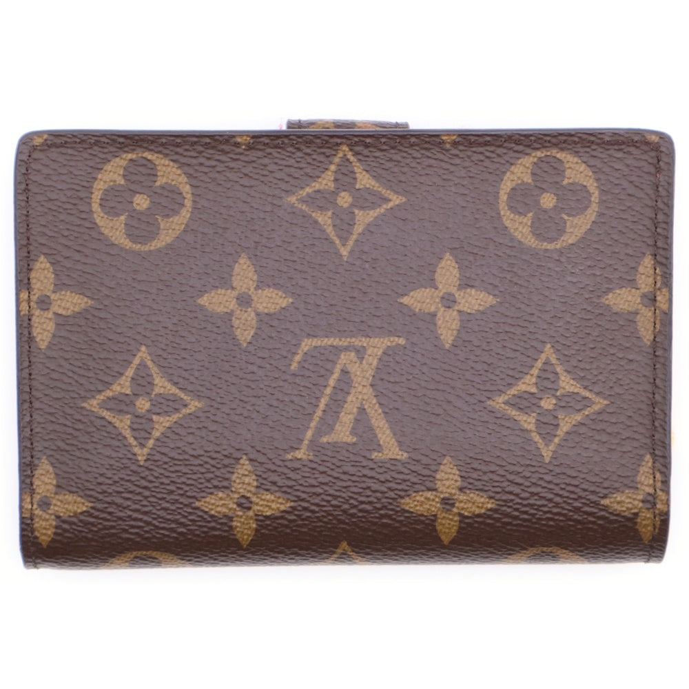 LOUIS VUITTON(ルイヴィトン) モノグラム ポルトフォイユ ジュリエット フューシャ 三つ折り財布 コンパクトウォレット ブラウン×ピンク ゴールド金具 レザー×PVC M69433