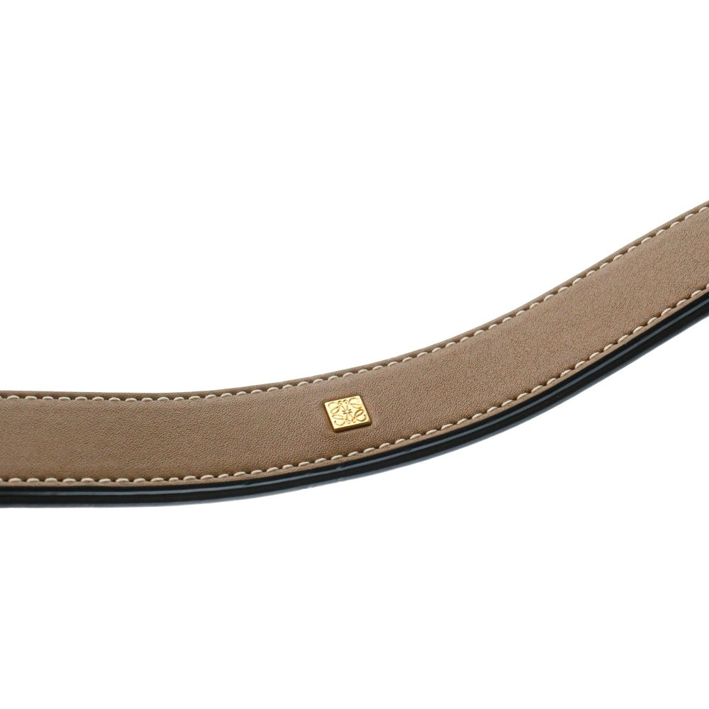 LOEWE(ロエベ) ハンモック 2WAYバッグ ハンドバッグ ショルダーバッグ ミニバッグ ブラウン×ベージュ ゴールド金具 レザー
