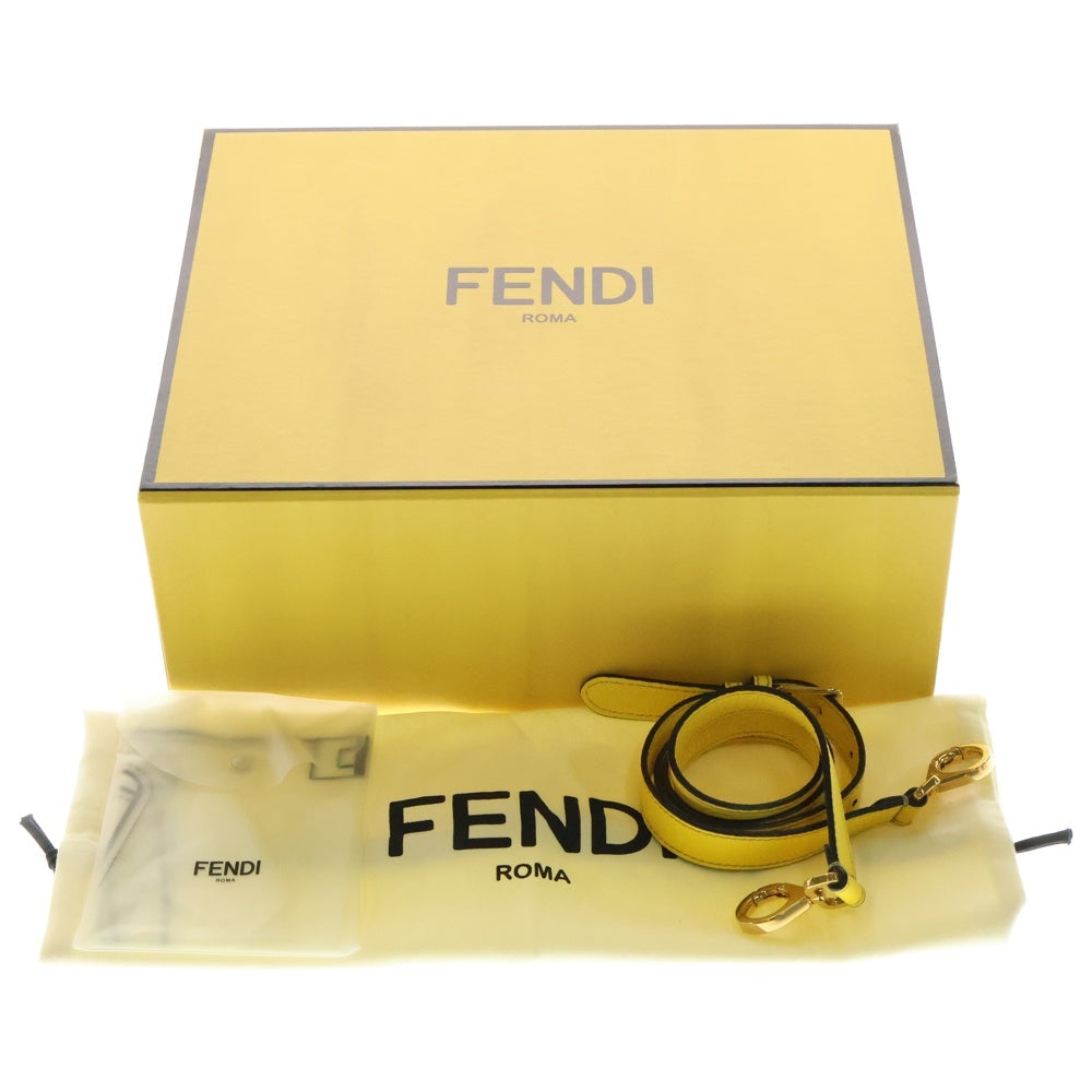 FENDI(フェンディ) セレリア ピーカブー アイコニック エッセンシャリー 2WAYレザーハンドバッグ ショルダーバッグ イエロー 8BN302