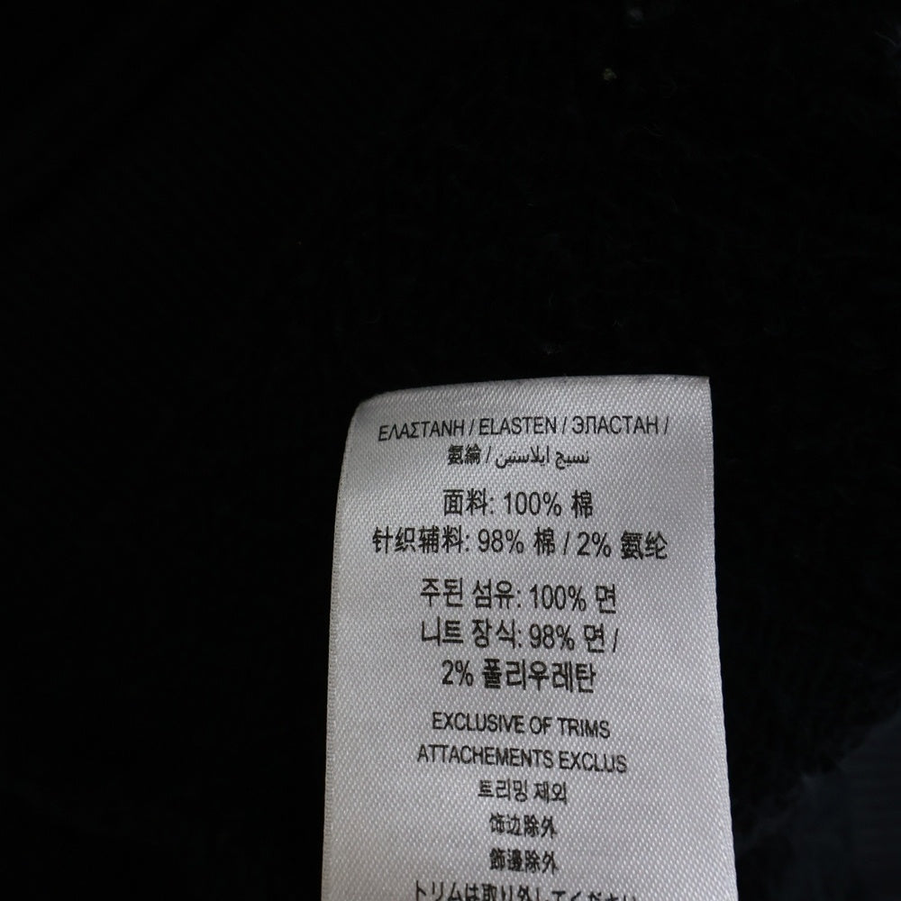 BURBERRY(バーバリー) ロゴ フーデッドコットン長袖パーカー ブラック 8011652