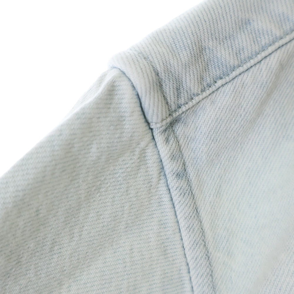 SUPREME(シュプリーム) 24SS Small Box Denim Shirt スモールボックス ロゴ刺繍 ボタンダウン デニム ロングスリーブ 長袖シャツ インディゴ