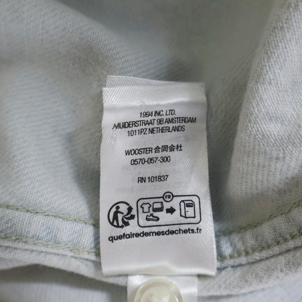 SUPREME(シュプリーム) 24SS Small Box Denim Shirt スモールボックス ロゴ刺繍 ボタンダウン デニム ロングスリーブ 長袖シャツ インディゴ