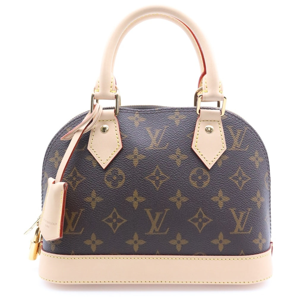 LOUIS VUITTON(ルイヴィトン) アルマBB モノグラム PVC レザー 2WAY ハンド ショルダーバッグ ゴールド金具 ブラウン M46990 RFID