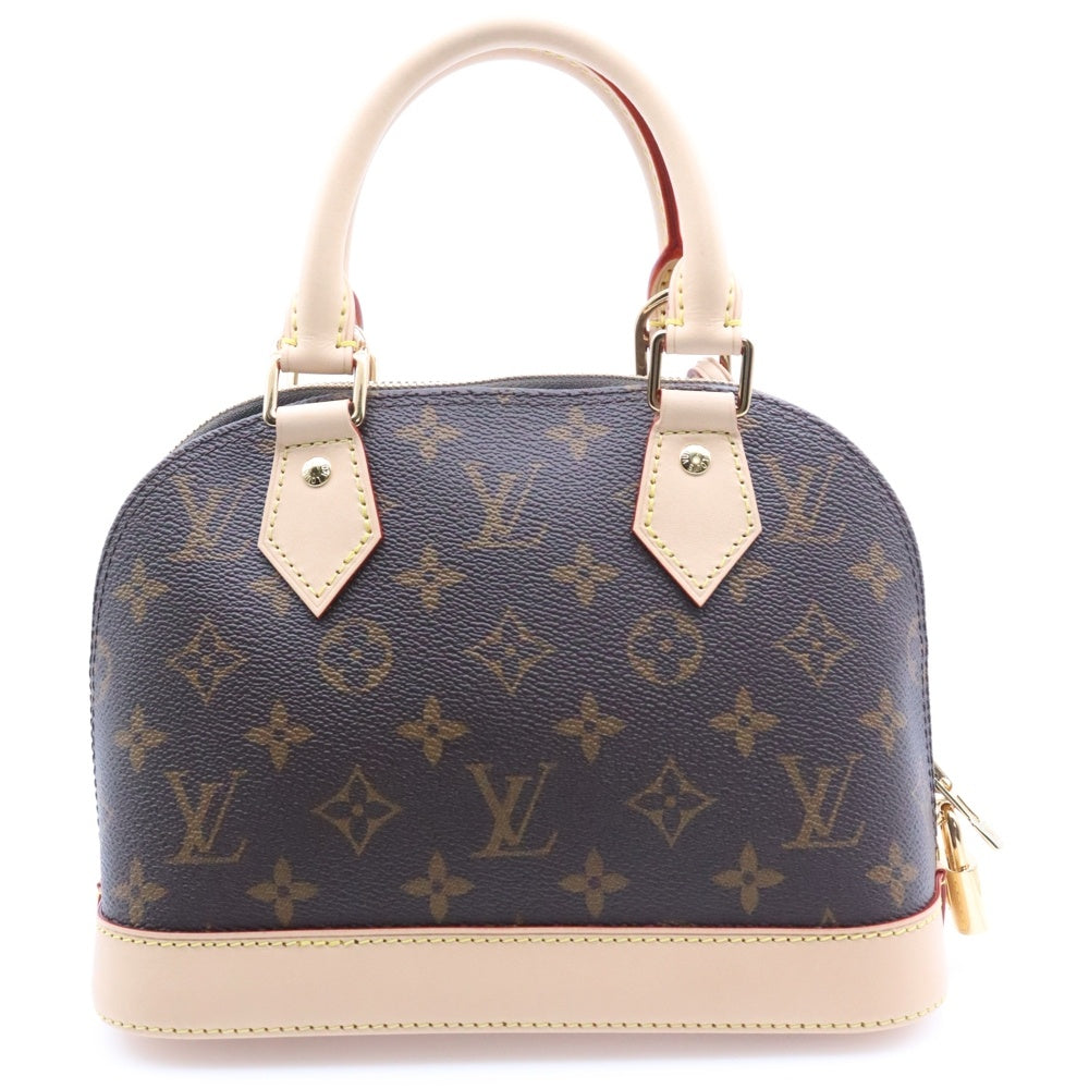 LOUIS VUITTON(ルイヴィトン) アルマBB モノグラム PVC レザー 2WAY ハンド ショルダーバッグ ゴールド金具 ブラウン M46990 RFID