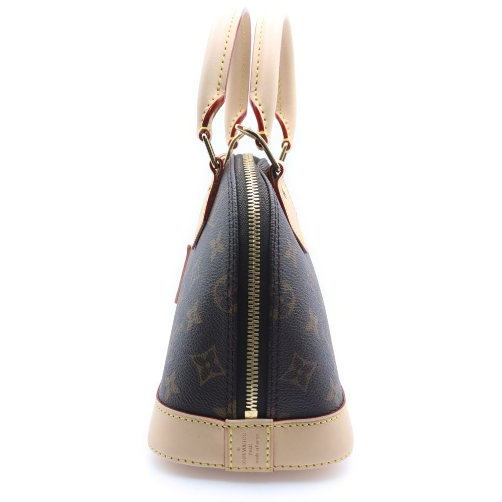 LOUIS VUITTON(ルイヴィトン) アルマBB モノグラム PVC レザー 2WAY ハンド ショルダーバッグ ゴールド金具 ブラウン M46990 RFID