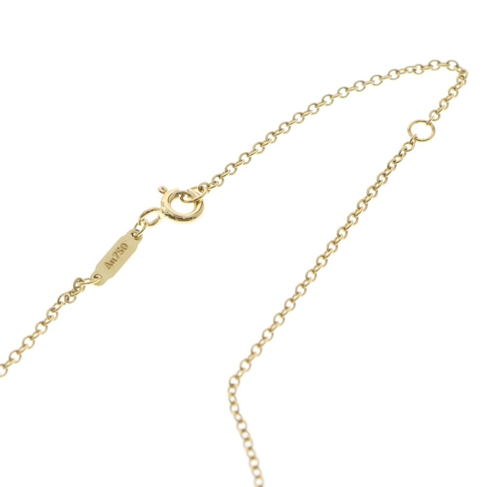 TIFFANY&Co(ティファニー) ノットダイヤ K18YG チェーンネックレス ペンダント ゴールド レディース