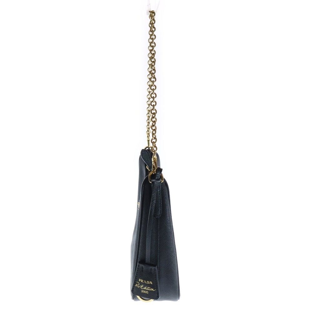 PRADA(プラダ) Re-Edition 2005 ショルダーバッグ トライアングルロゴ ブラック レザー 1BH204