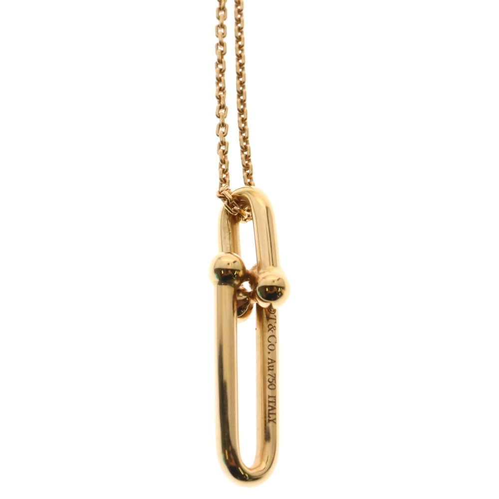 TIFFANY&Co(ティファニー) ハードウェア リンク ネックレス ペンダント Au750 K18 PG ピンクゴールド
