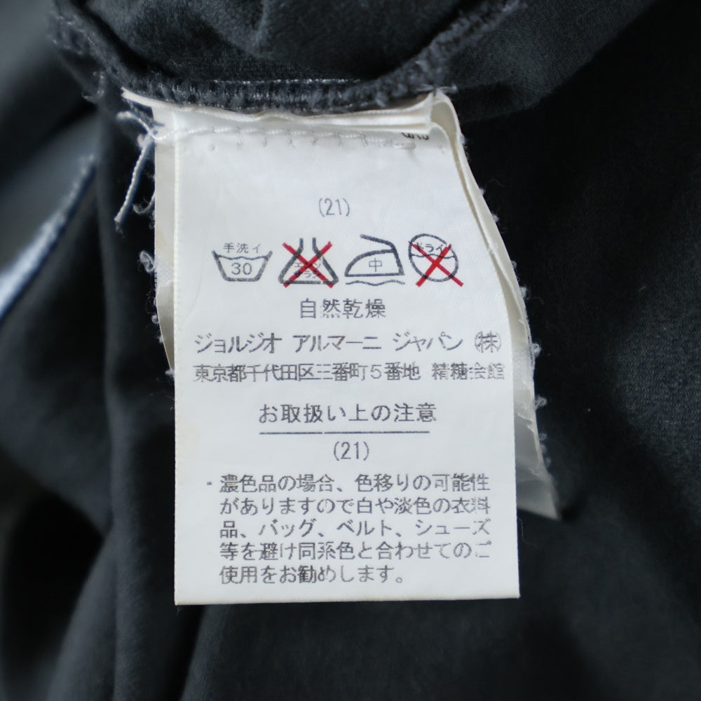 EMPORIO ARMANI(エンポリオアルマーニ) EAロゴプリント レイヤードデザイン クルーネック 半袖Tシャツ カットソー グレー