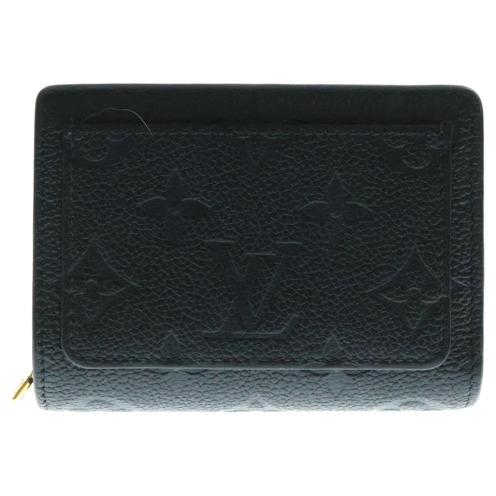 LOUIS VUITTON(ルイヴィトン) モノグラムアンプラント ポルトフォイユ・クレア コンパクトウォレット 三つ折り財布 コインケース ブラック ゴールド金具 レザー M80151
