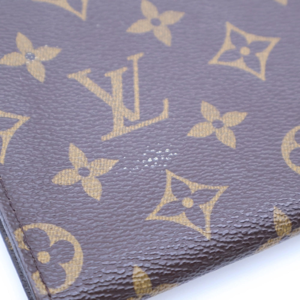 LOUIS VUITTON(ルイヴィトン) モノグラム プチバケット ポーチ ブラウン ゴールド金具 レザー×PVC M42238