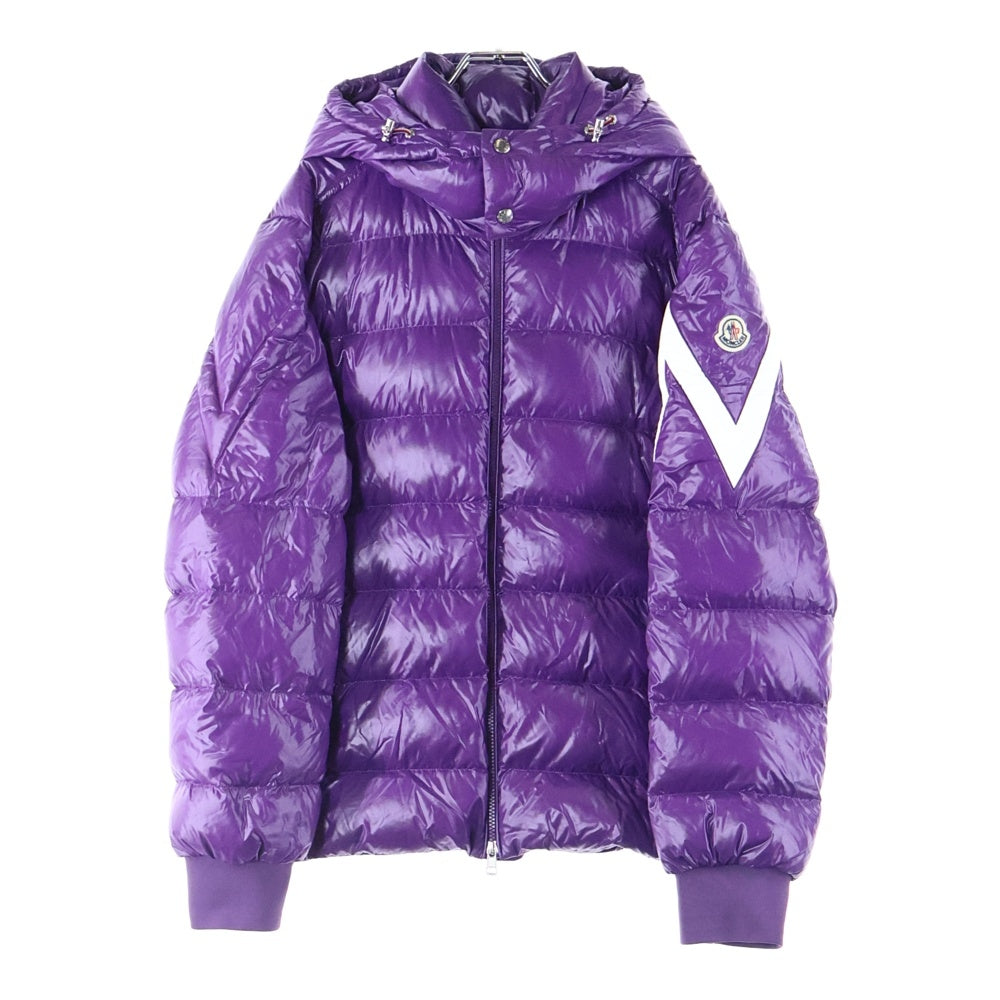 MONCLER(モンクレール) 22AW CORYDALE コーリーデール Mロゴ フーデッド ジップアップ ダウンジャケット パープル H20911A00101 68950