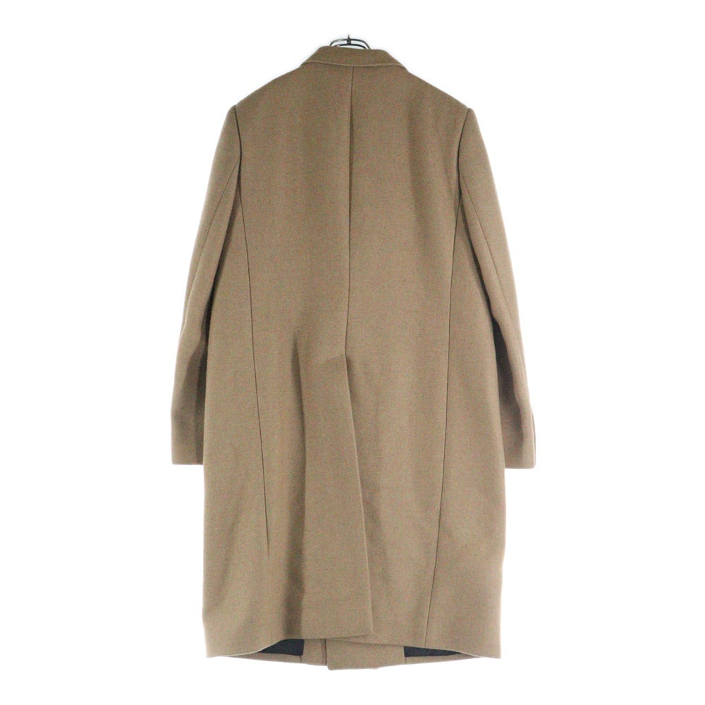 CELINE(セリーヌ) キャメルウール ダブルブレスト ピークドラペル チェスター ロング コート ブラウン 2M305084D