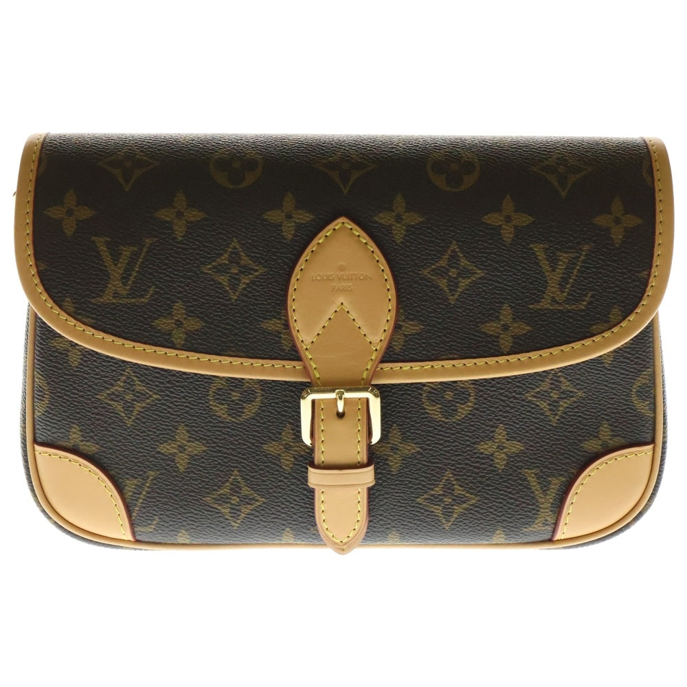 LOUIS VUITTON(ルイヴィトン) モノグラム ディアヌNM ショルダーバッグ ミニバッグ ブラウン ゴールド金具 レザー×PVC M45985