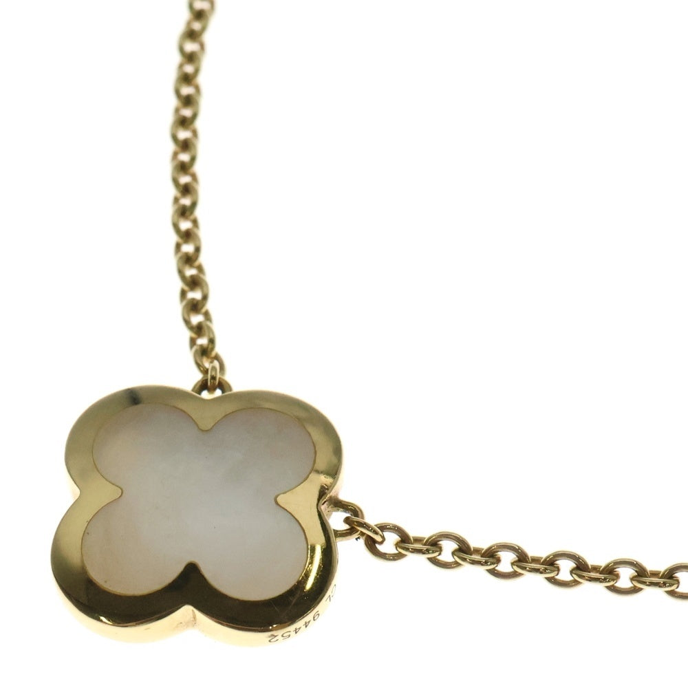 Van Cleef & Arpels(ヴァンクリーフアンドアーペル) ピュアアルハンブラ マザーオブパール ネックレス Au750 K18 YG イエローゴールド ペンダント