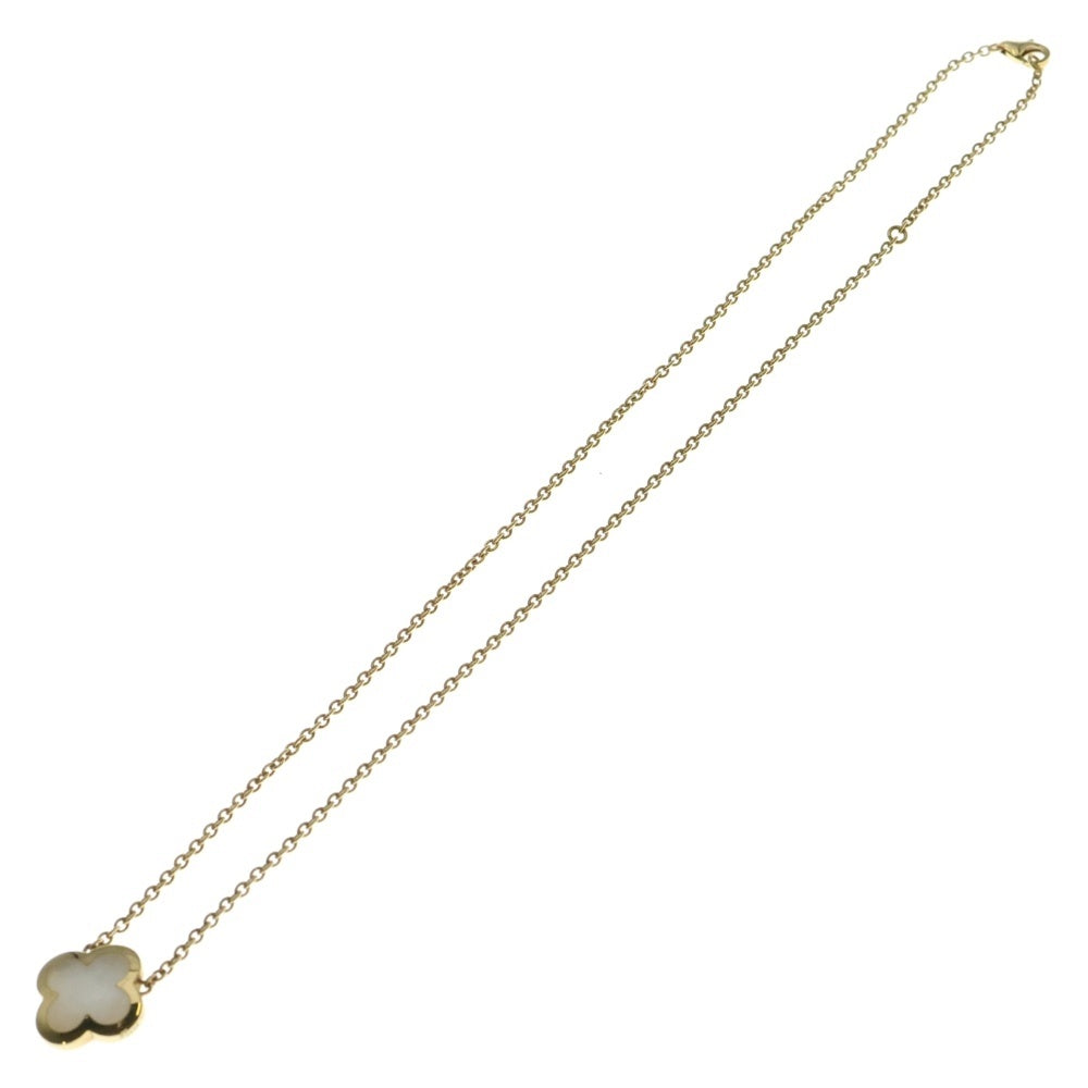 Van Cleef & Arpels(ヴァンクリーフアンドアーペル) ピュアアルハンブラ マザーオブパール ネックレス Au750 K18 YG イエローゴールド ペンダント