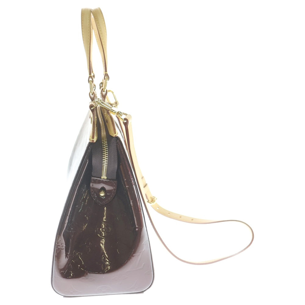 LOUIS VUITTON(ルイヴィトン) モノグラム ヴェルニ ブレアMM 2WAY パテントレザーハンドバッグ ショルダーバッグ ブラウン レディース M91619