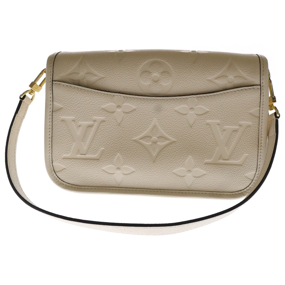 LOUIS VUITTON(ルイヴィトン) モノグラムアンプラント ディアヌ クレーム レザーショルダーバッグ ベージュ レディース M46388