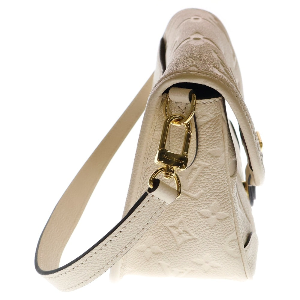 LOUIS VUITTON(ルイヴィトン) モノグラムアンプラント ディアヌ クレーム レザーショルダーバッグ ベージュ レディース M46388