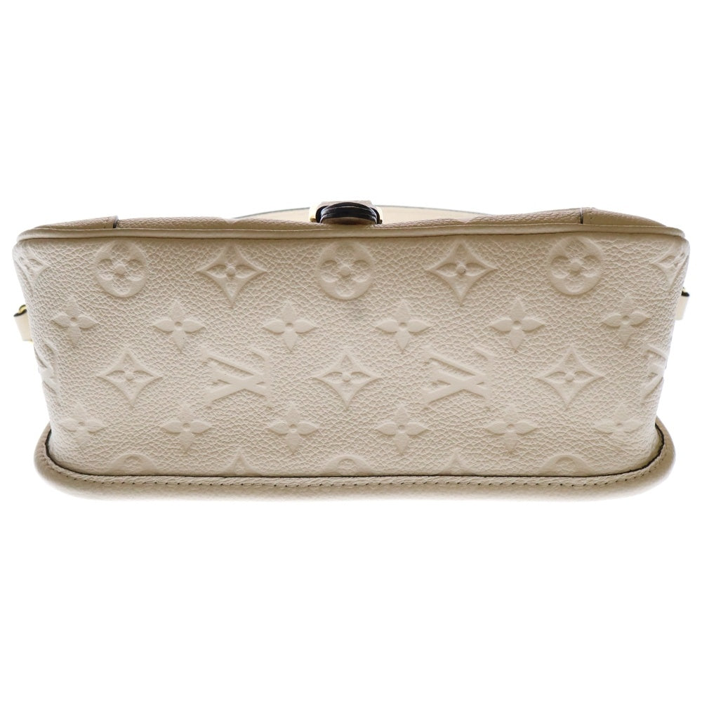 LOUIS VUITTON(ルイヴィトン) モノグラムアンプラント ディアヌ クレーム レザーショルダーバッグ ベージュ レディース M46388