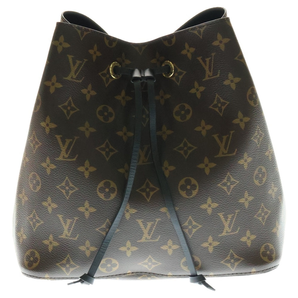 LOUIS VUITTON(ルイヴィトン) ネオノエ モノグラム PVC レザー ノワール ワンショルダーバッグ ゴールド金具 ブラウン/ブラック M44020