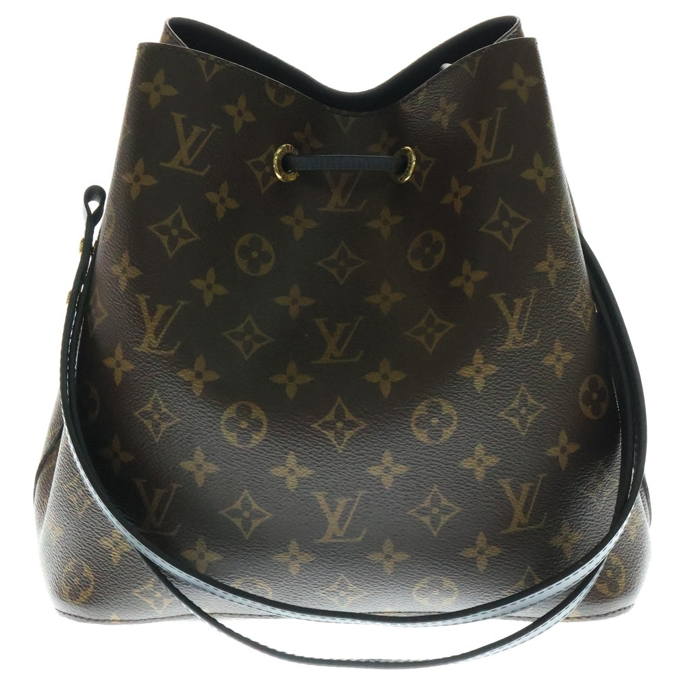 LOUIS VUITTON(ルイヴィトン) ネオノエ モノグラム PVC レザー ノワール ワンショルダーバッグ ゴールド金具 ブラウン/ブラック M44020