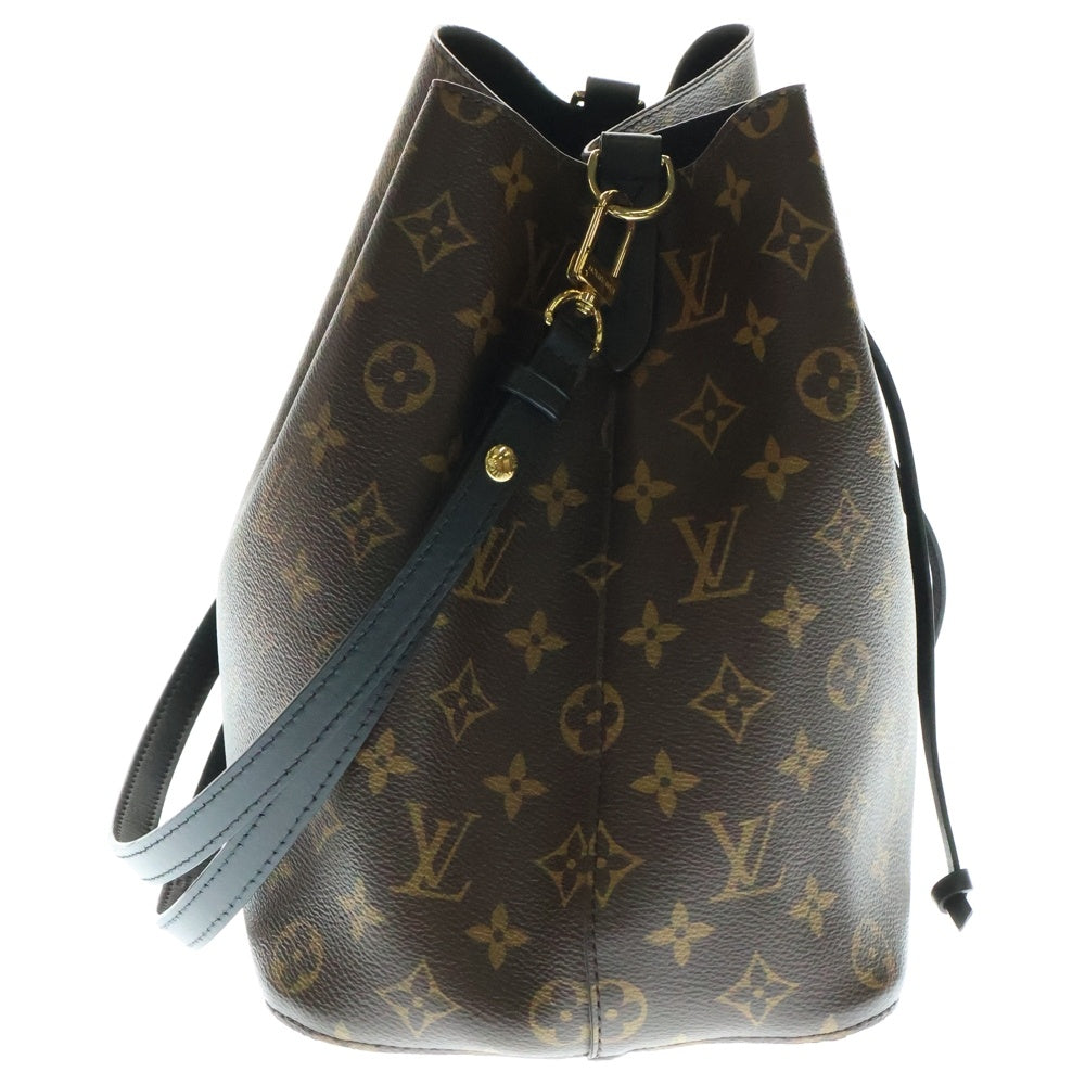 LOUIS VUITTON(ルイヴィトン) ネオノエ モノグラム PVC レザー ノワール ワンショルダーバッグ ゴールド金具 ブラウン/ブラック M44020