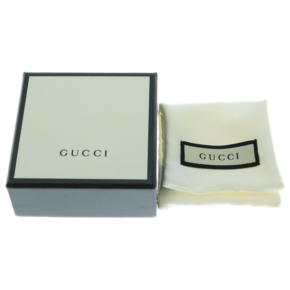 GUCCI(グッチ) ロゴ オープンバングルリング 指輪 シルバー SV925
