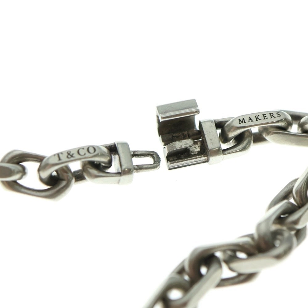 TIFFANY&Co(ティファニー) メイカーズ ナロー チェーン ブレスレット シルバー SV×YG 20.4g
