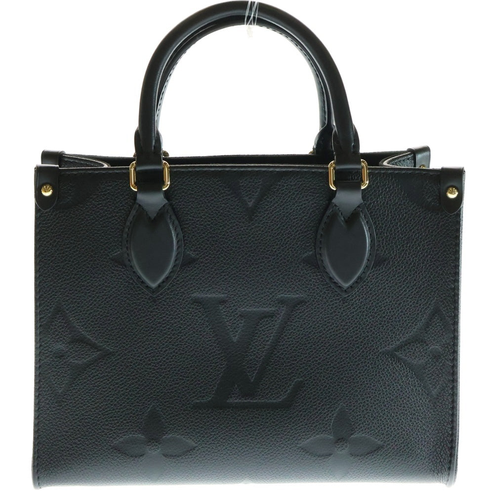 LOUIS VUITTON(ルイヴィトン) モノグラムアンプラント オンザゴーBB 2WAYバッグ ショルダーバッグ ハンドバッグ ミニトートバッグ ブラック ノワール ゴールド金具 レザー M46993
