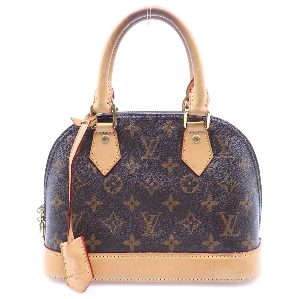 LOUIS VUITTON(ルイヴィトン) アルマBB モノグラム PVC レザー 2WAY ハンド ショルダーバッグ ゴールド金具 ブラウン M53152