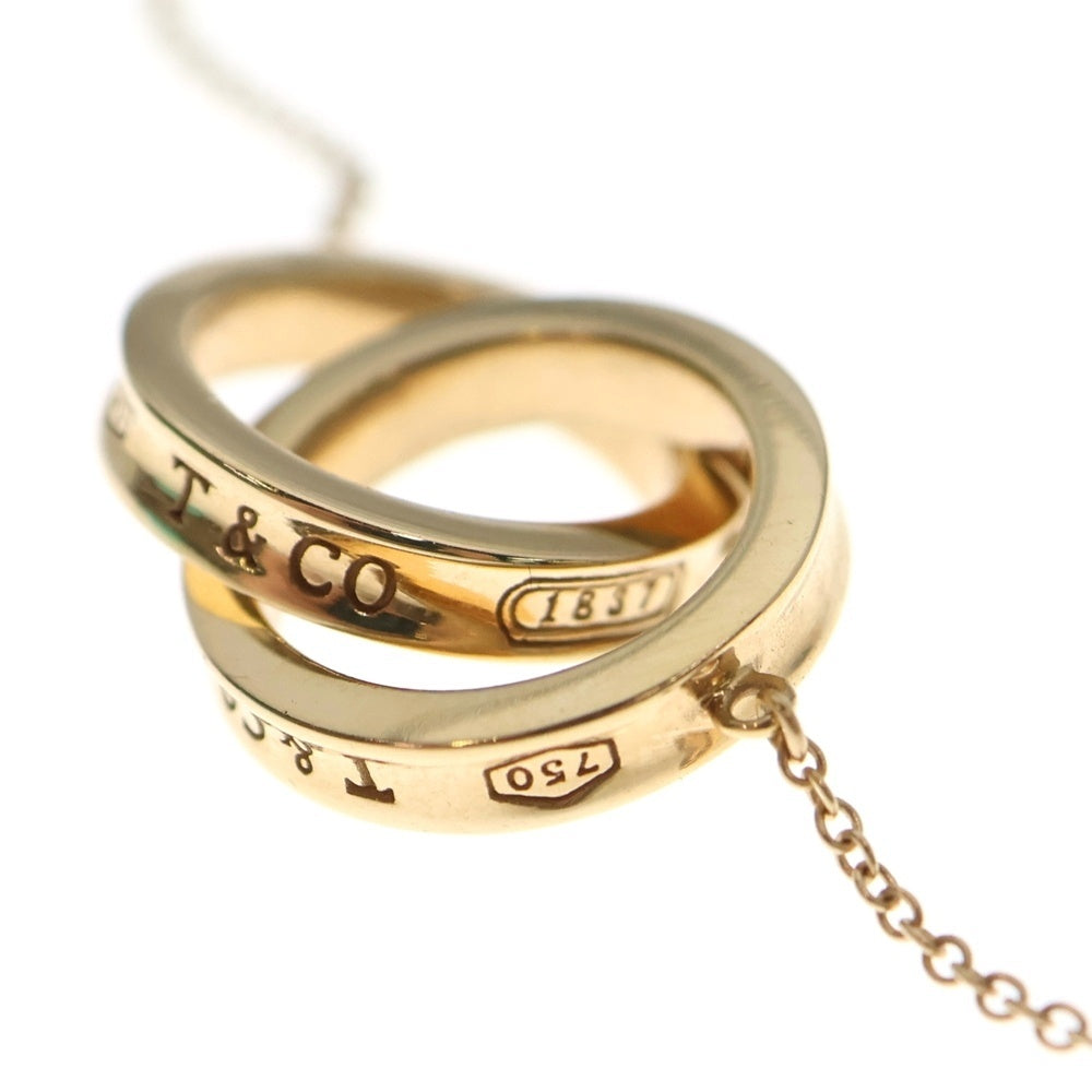TIFFANY & Co.(ティファニー) 1837 インタロッキング サークル ネックレス Au750 K18 PG ピンクゴールド ペンダント