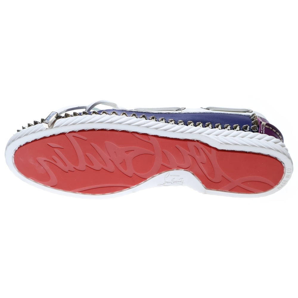 CHRISTIAN LOUBOUTIN(クリスチャンルブタン) デッキスニーカー スタッズ マルチカラー レザー 35 1/2