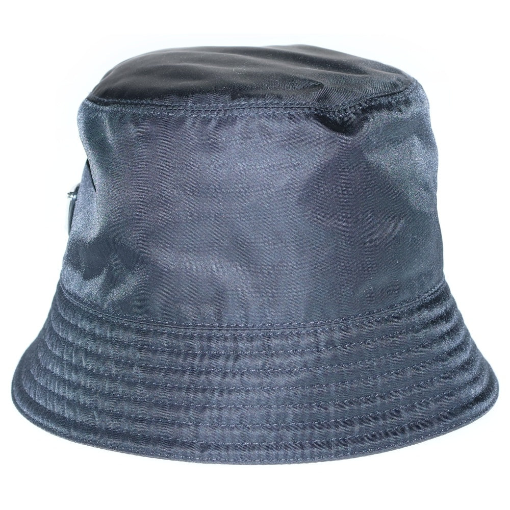 PRADA(プラダ) RE-NYLON リナイロン トライアングルロゴプレート バケットハット 帽子 ブラック 1HC137