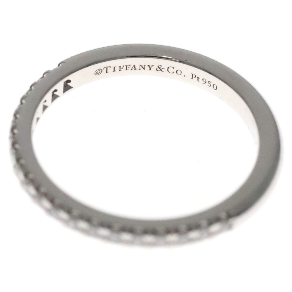 TIFFANY & Co.(ティファニー) ソレスト ハーフエタニティ ダイヤ付リング 指輪 Pt950 プラチナシルバー