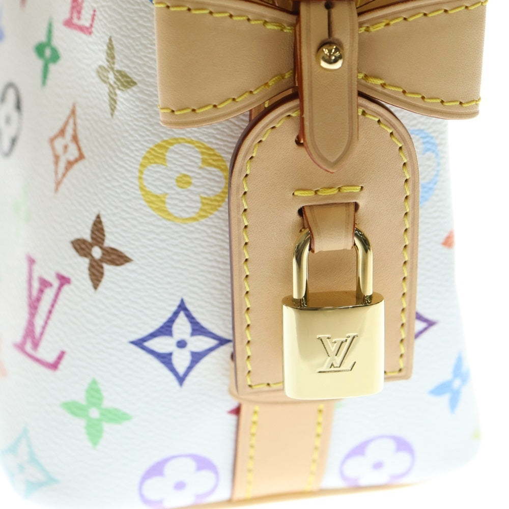 LOUIS VUITTON(ルイヴィトン) モノグラム マルチカラー LV LV × TM オールインBB 2WAYバッグ ハンドバッグ ショルダーバッグ ホワイト×ブラウン レザー×PVC M13089 ゴールド金具