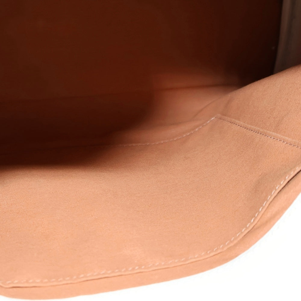 HERMES(エルメス) サックイブーMM ゴールド オレンジ キャンバス×レザー シルバー金具 □J