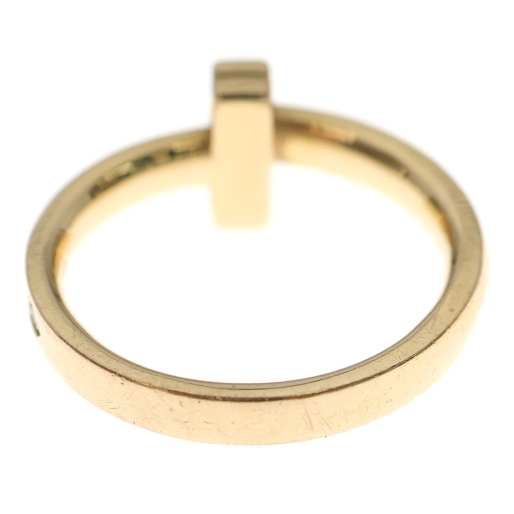 TIFFANY & Co.(ティファニー) Tワン ナロー ダイヤリング イエローゴールド K18YG 約9号 ジュエリー