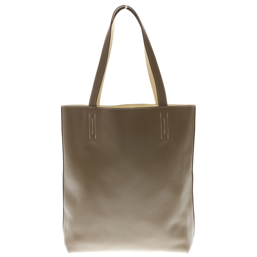 HERMES(エルメス) ドゥブルセンス28 エトゥープ×ナタ トリヨンクレマンス レザートートバッグ ブラウン K刻印 レディース