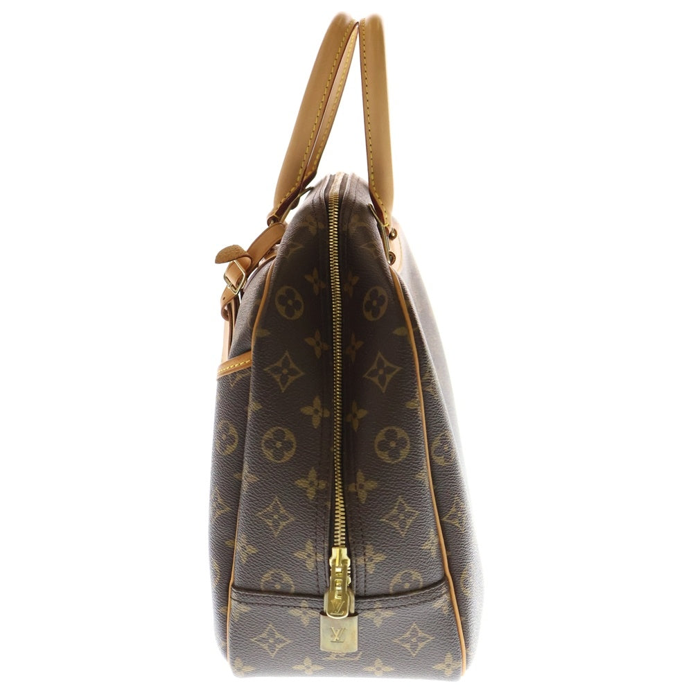 LOUIS VUITTON(ルイヴィトン) ドーヴィル モノグラム PVC レザー ハンドバッグ ゴールド金具 ブラウン M47270