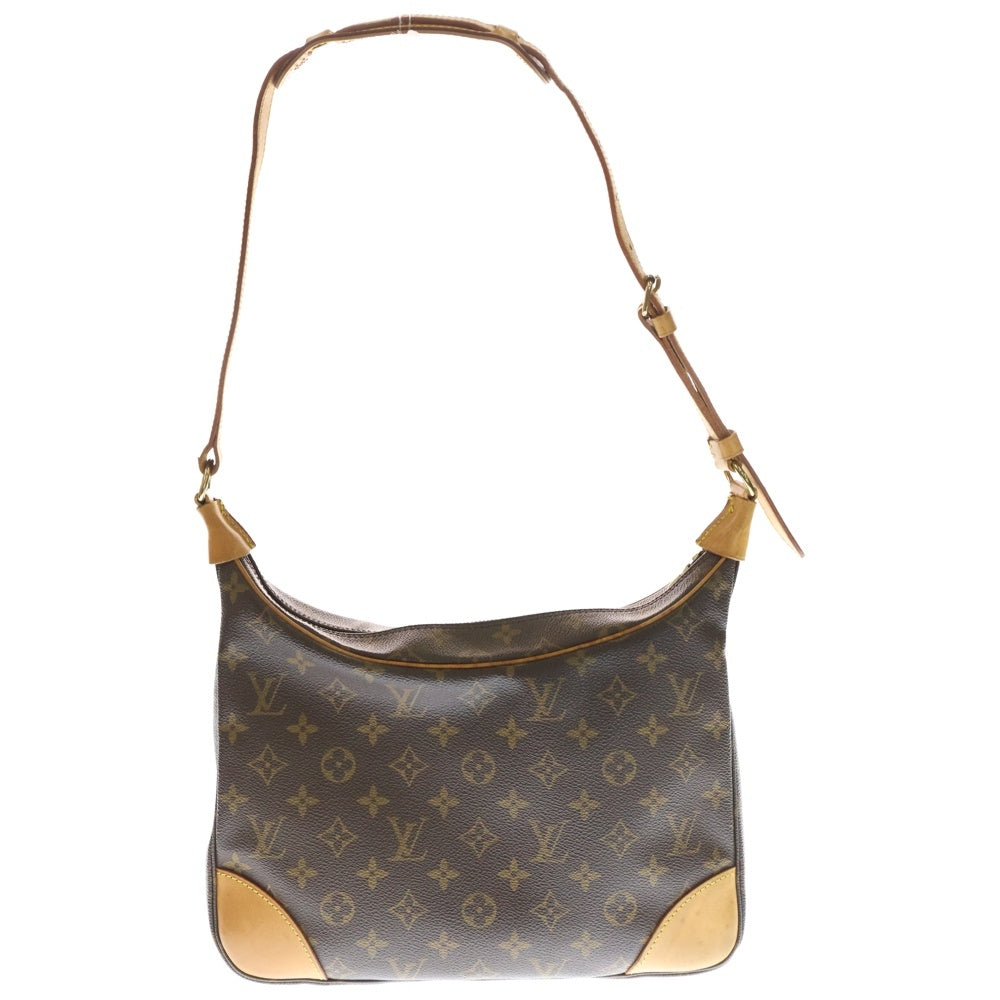 LOUIS VUITTON(ルイヴィトン) モノグラム ブローニュ ハンドバッグ ブラウン レザー×PVC M51265 ゴールド金具