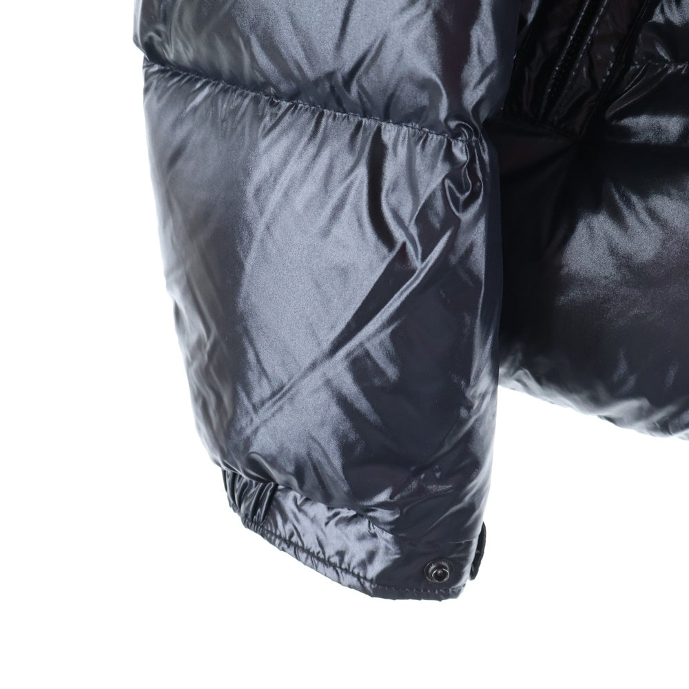 MONCLER(モンクレール) 21AW ASPIN アスピン MILANO ラバーワッペン バックロゴ フーデッド ジップアップ ダウンジャケット ブラック G209X1A00003 68950