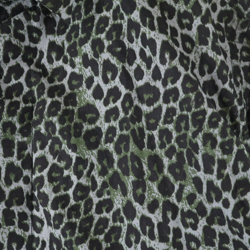 DIESEL(ディーゼル) レオパード総柄 カモフラ 迷彩切り替え 比翼ボタン