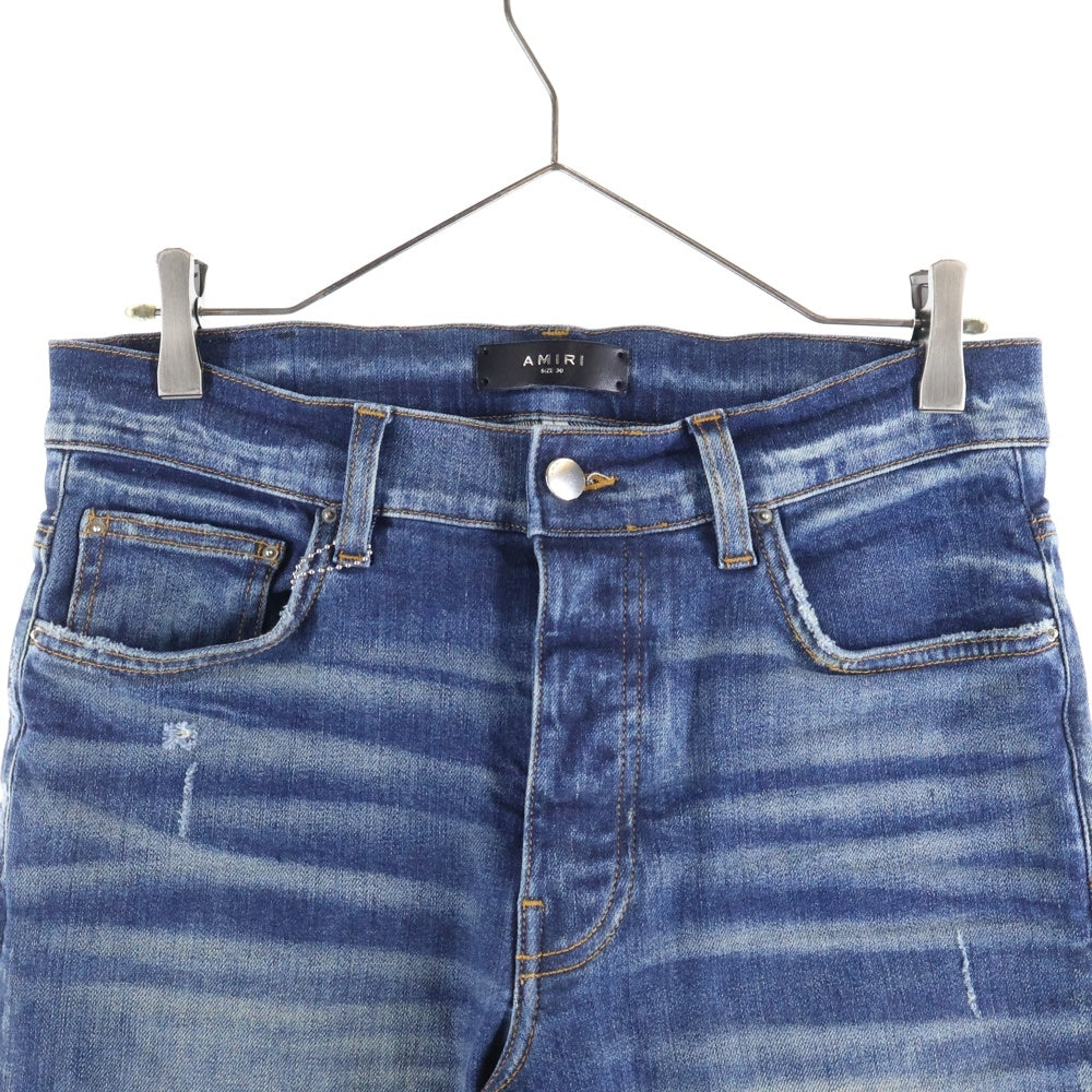 AMIRI(アミリ) ダメージ加工 ストレッチ スリムスキニー デニムパンツ ジーンズ インディゴ SR1PXMD002SAMDSI