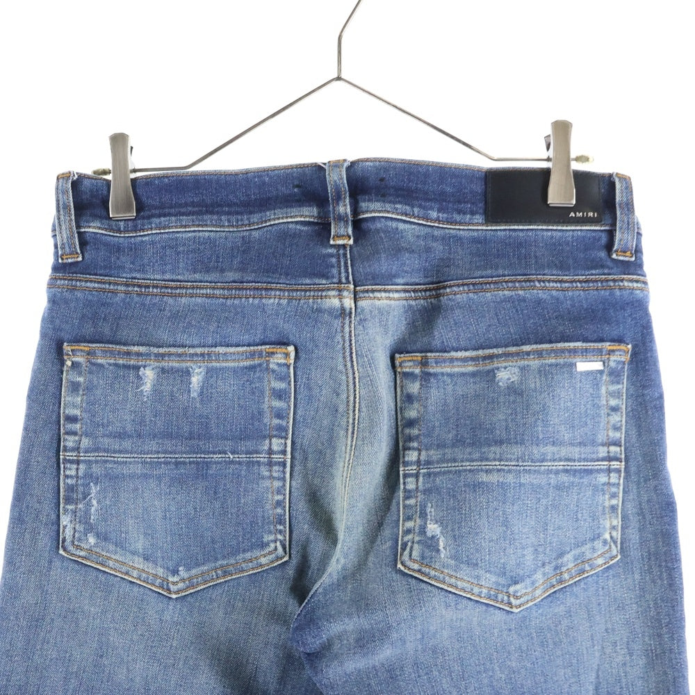AMIRI(アミリ) ダメージ加工 ストレッチ スリムスキニー デニムパンツ ジーンズ インディゴ SR1PXMD002SAMDSI