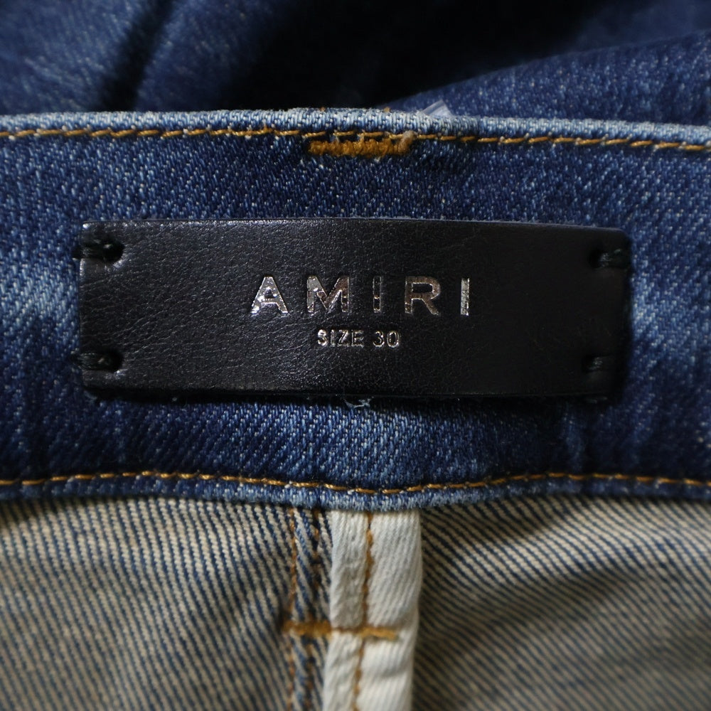 AMIRI(アミリ) ダメージ加工 ストレッチ スリムスキニー デニムパンツ ジーンズ インディゴ SR1PXMD002SAMDSI