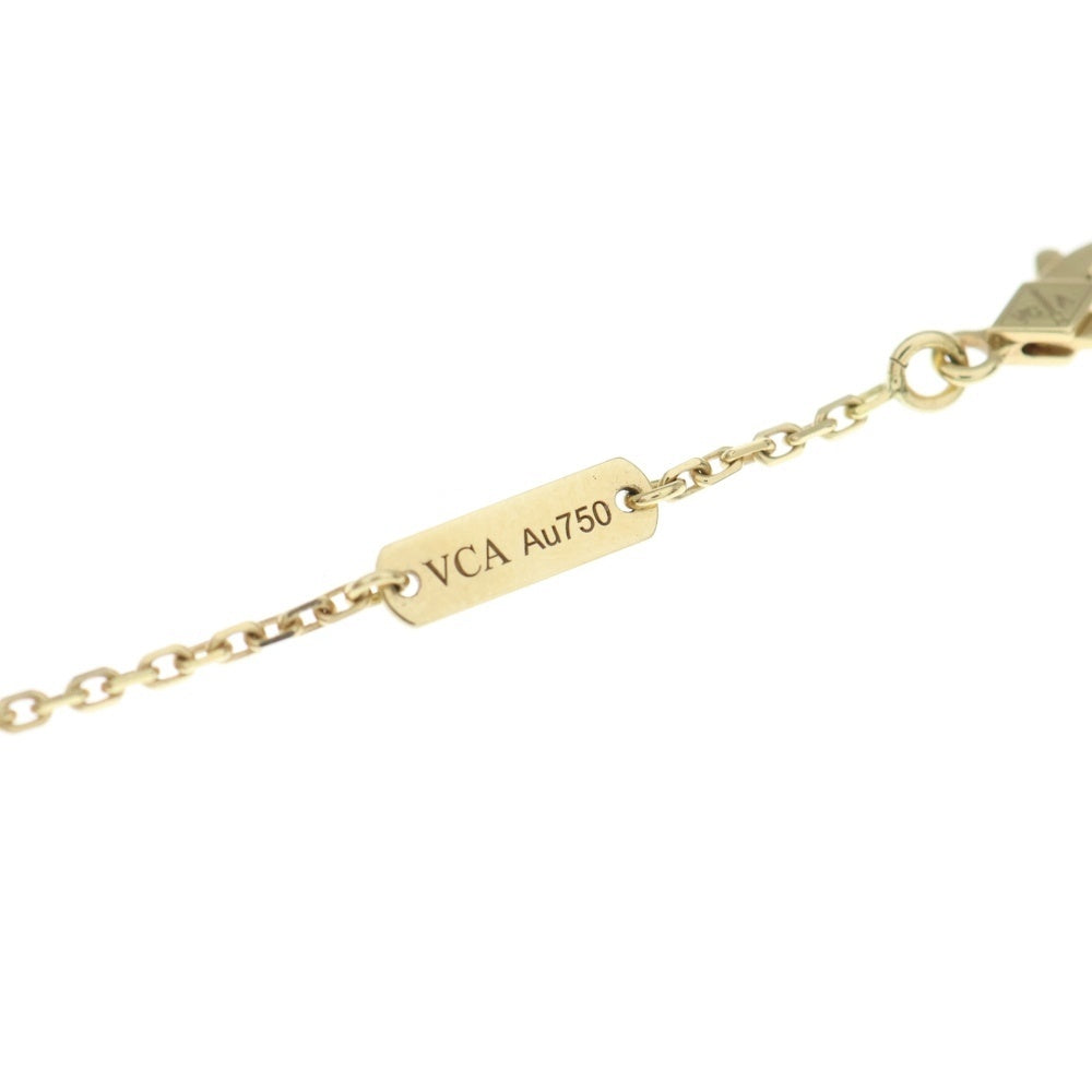 Van Cleef & Arpels(ヴァンクリーフアンドアーペル) ヴィンテージアルハンブラ マザーオブパール ネックレス ペンダント Au750 K18 YG イエローゴールド VCARA45900 レディース