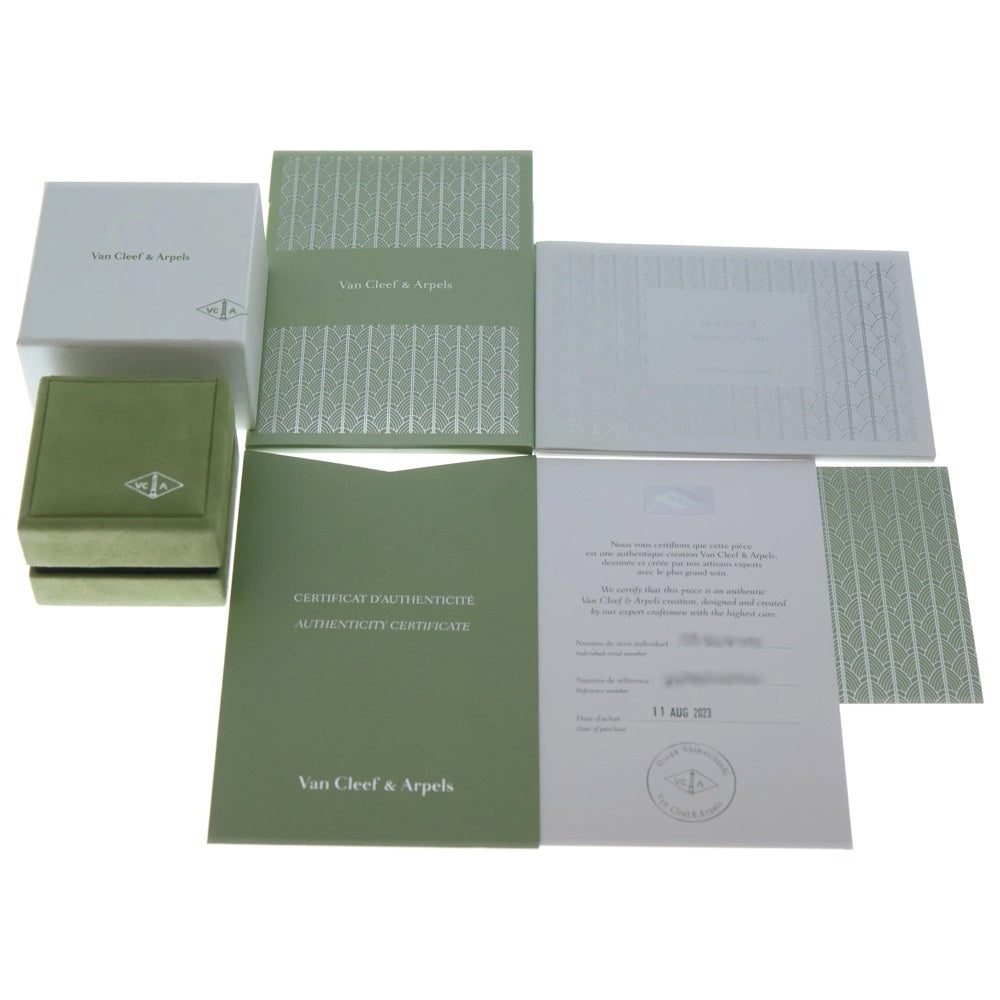 Van Cleef & Arpels(ヴァンクリーフアンドアーペル) ヴィンテージアルハンブラ マザーオブパール ネックレス ペンダント Au750 K18 YG イエローゴールド VCARA45900 レディース