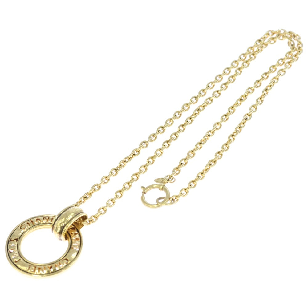 CHANEL(シャネル) ヴィンテージ ロゴリング ネックレス ペンダント